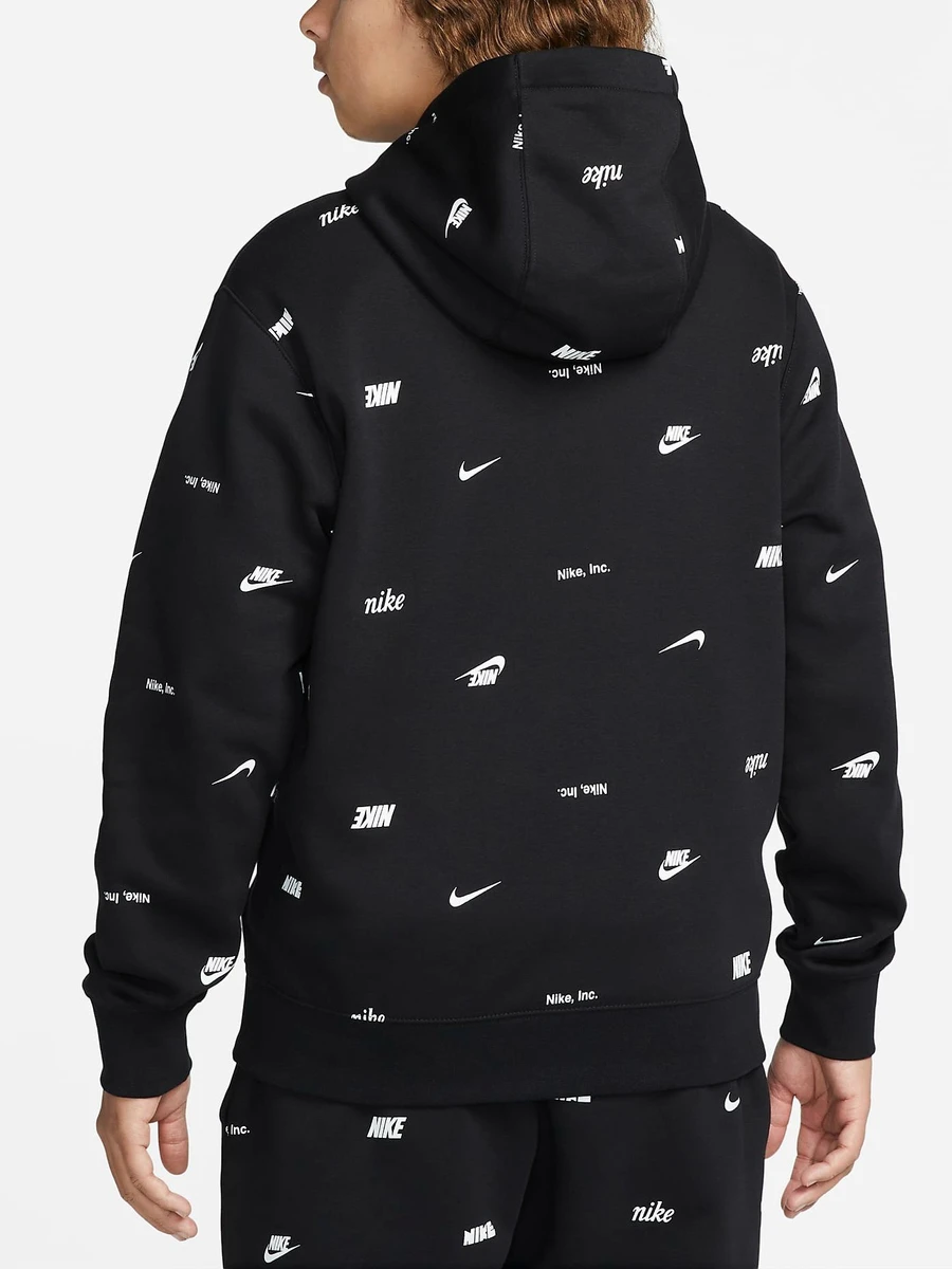 Nike Джемпер мужской CLUB+ BB PO AOP HOODIE