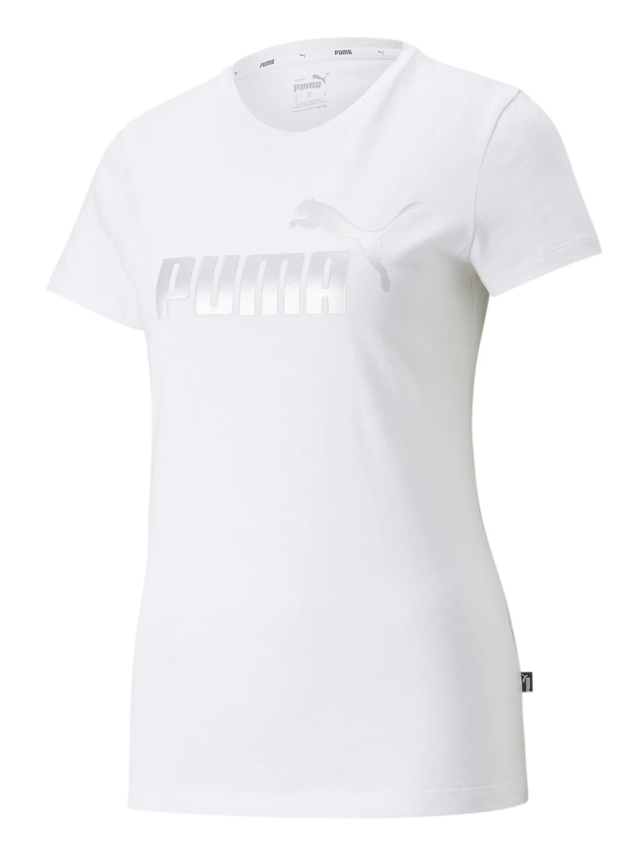 Puma Футболка женская ESS+ METALLIC LOGO TEE