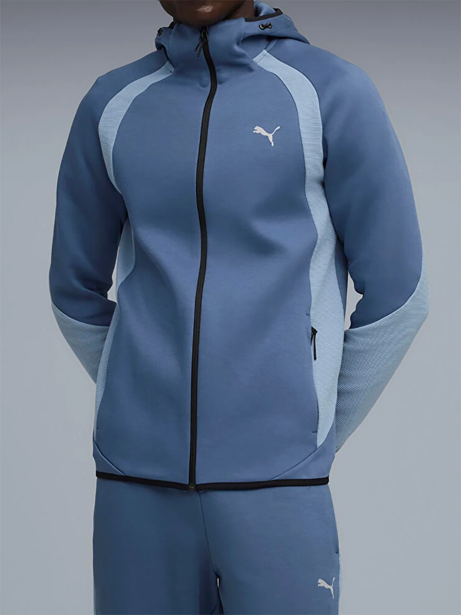 Puma Джемпер мужской EVOSTRIPE FZ HOODIE DK