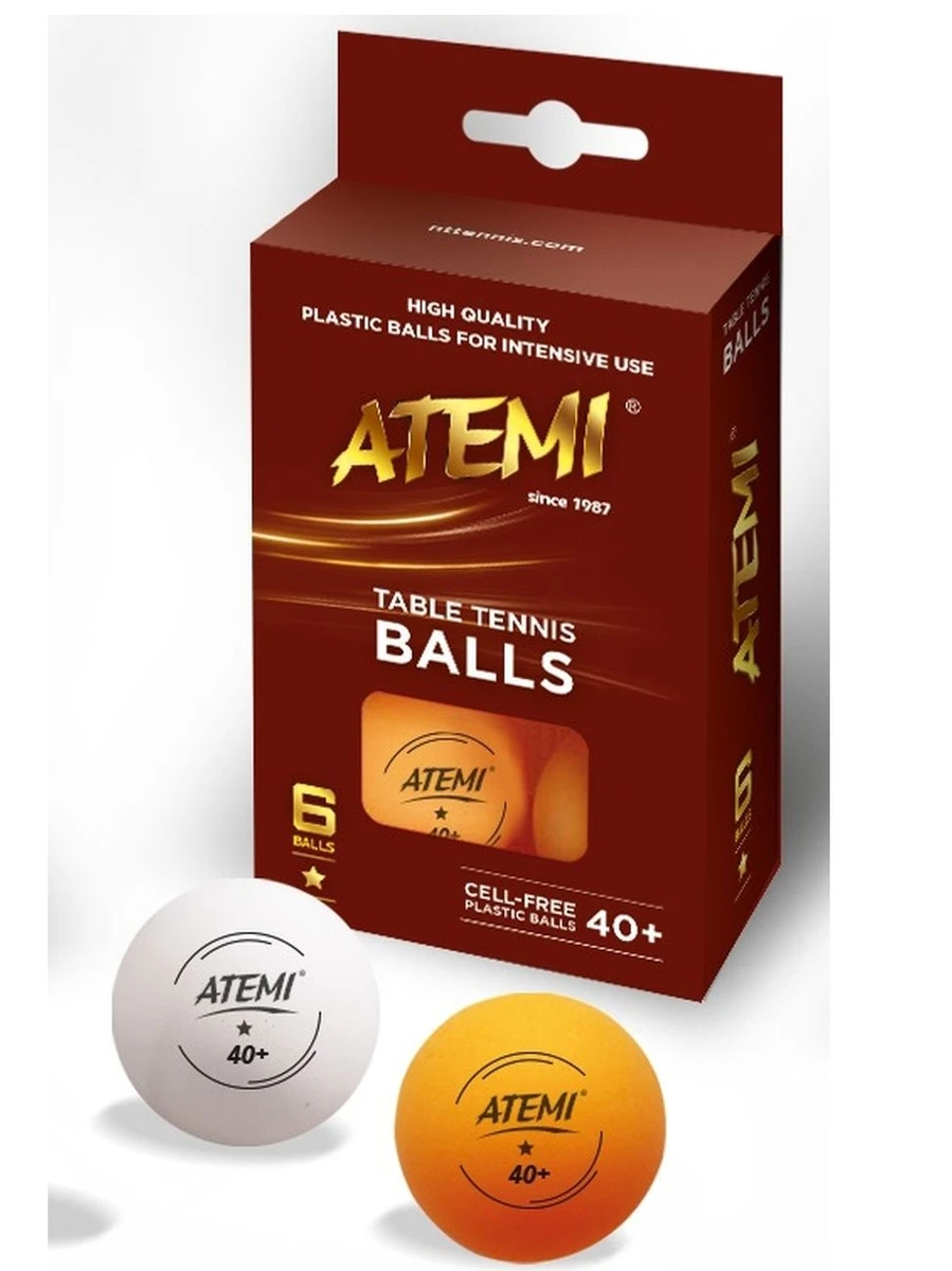 Atemi Мячи для настольного тенниса 1* 6 шт.