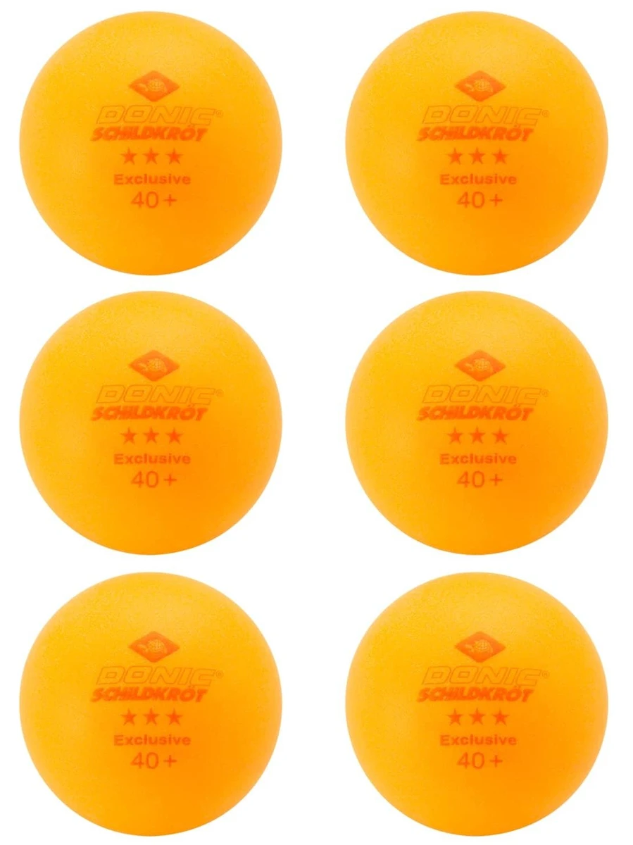 Donic Мячи для настольного тенниса 3* Exclusive (6 шт.)