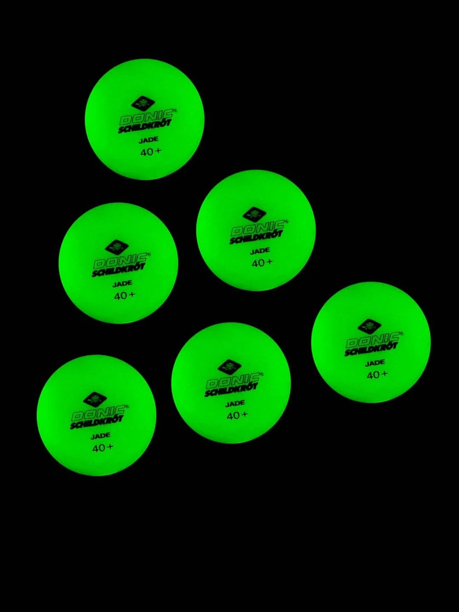 Donic Мячи для настольного тенниса GLOW INTHE DARK (6 шт.)