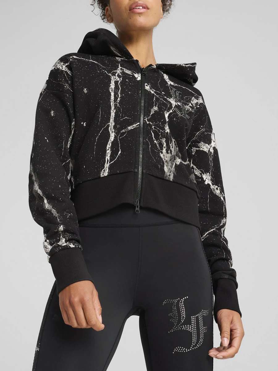 Puma Джемпер женский HOOPS X LAFRANCE WRITTEN IN CHROME CROP HOODIE
