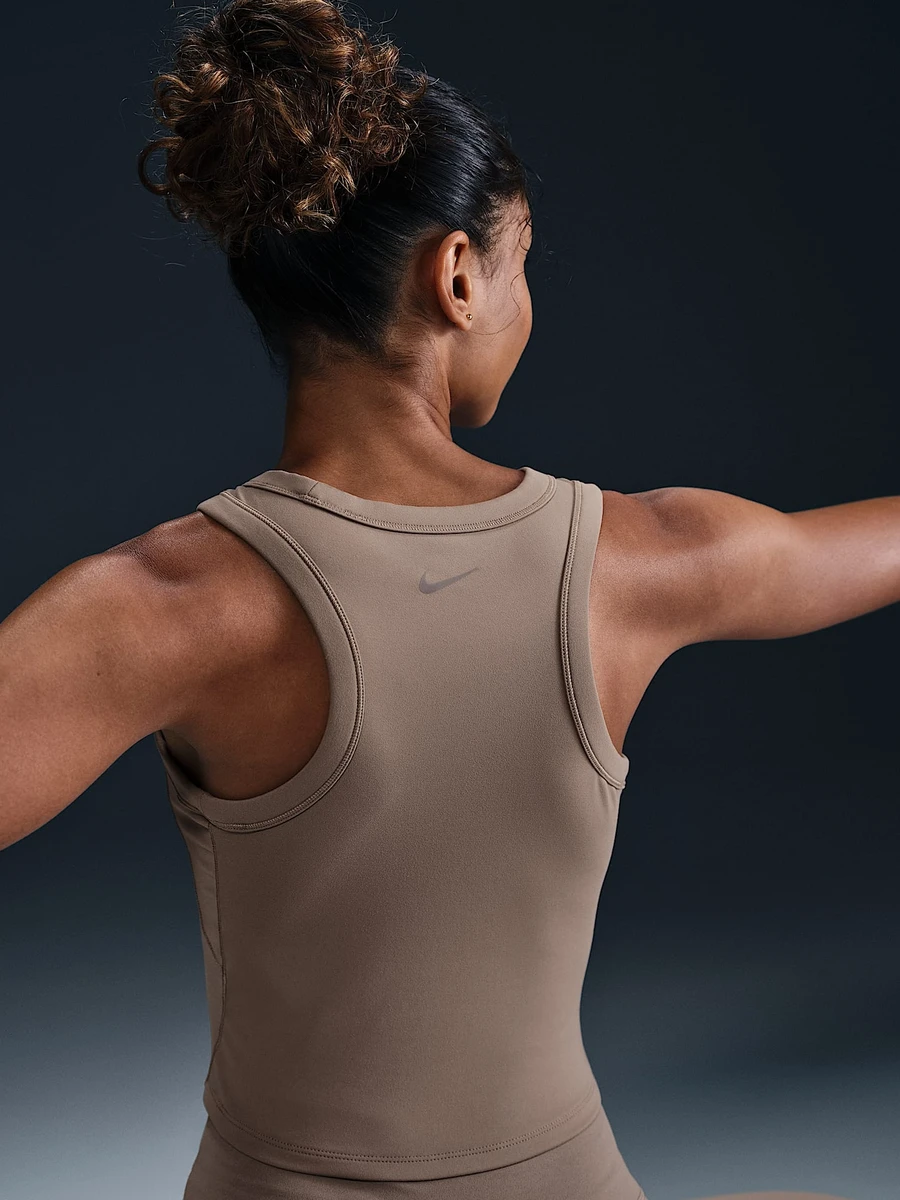 Nike Топ женский ONE FITTED DF CROP TANK