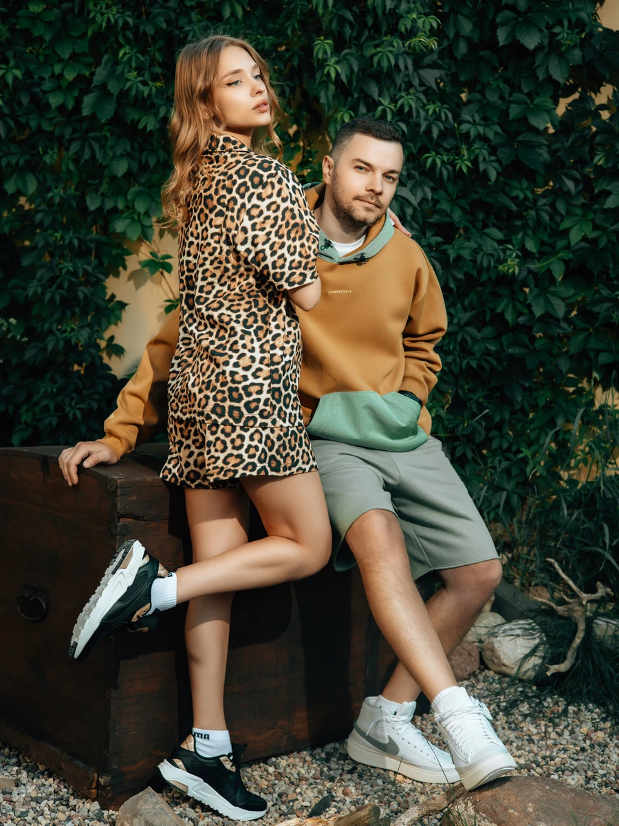 Puma Рубашка женская LEO LUXE RELAXED AOP SHIRT WV