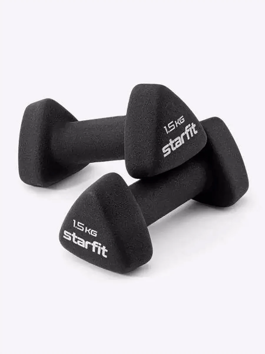 STARFIT Гантели неопреновые, 1,5 кг пара