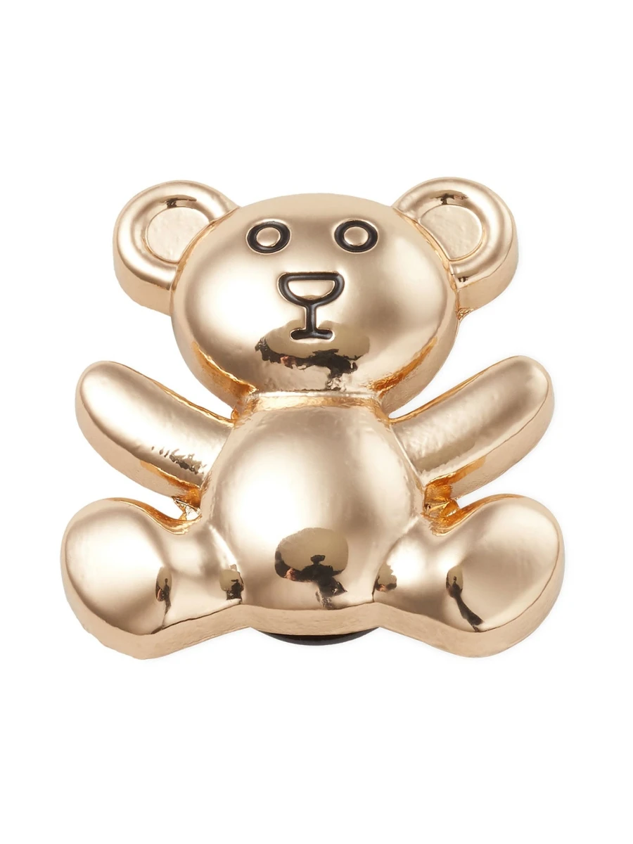 Crocs Джиббитс GOLD TEDDY BEAR