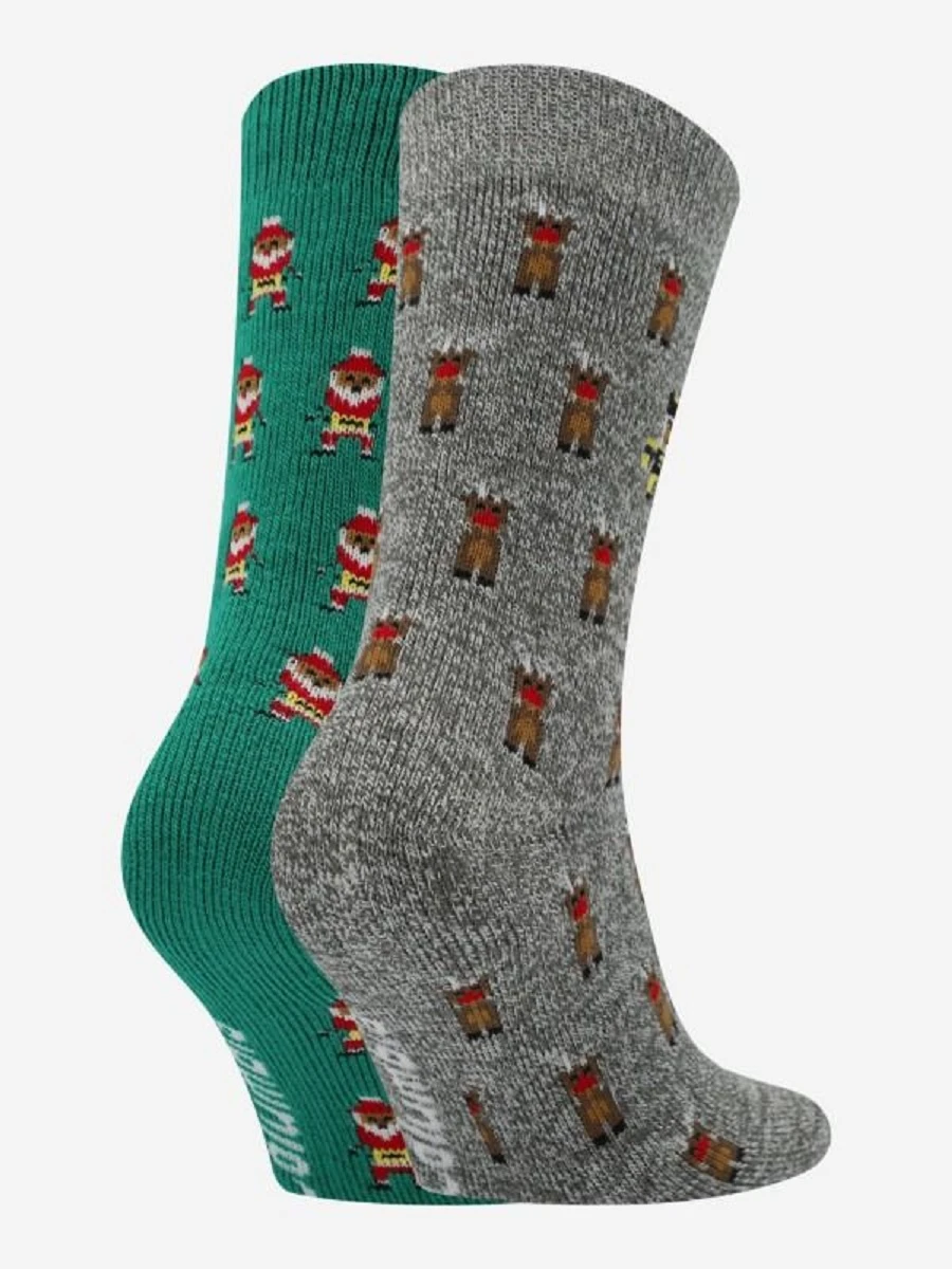 Columbia Носки SANTA AND DEER THERMAL CREW BRUSHED 2PK GIFT BOX (2 пары)