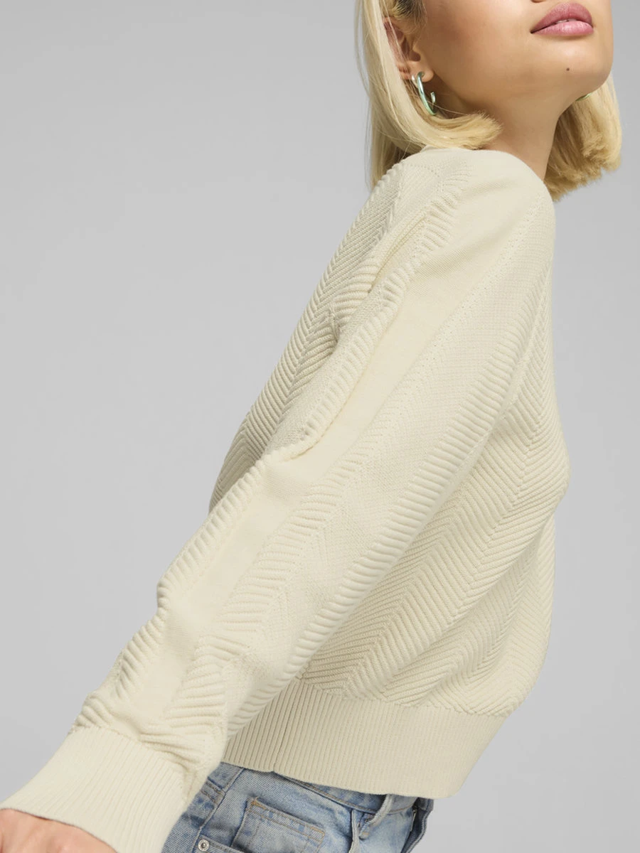Puma Джемпер женский T7 KNITTED V-NECK CREW