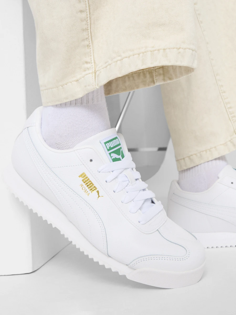 Puma Кроссовки мужские ROMA 24 STANDARD PUMA WHITE-ARCHIVE GREE