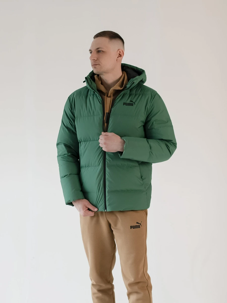 Puma Куртка-пуховик мужская HOODED DOWN PUFFER