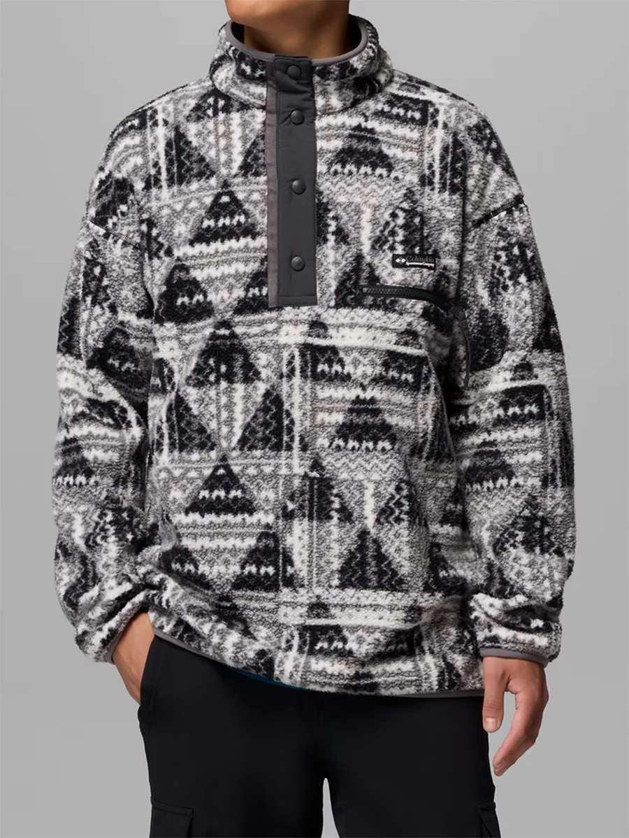 Columbia Джемпер мужской HELVETIA II PRINTED HALF SNAP FLEECE PULLOVER