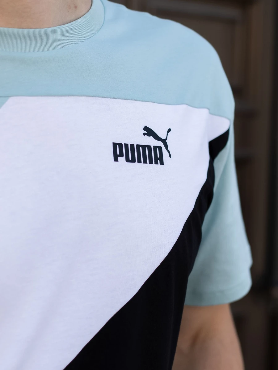 Puma Футболка мужская POWER COLORBLOCK TEE
