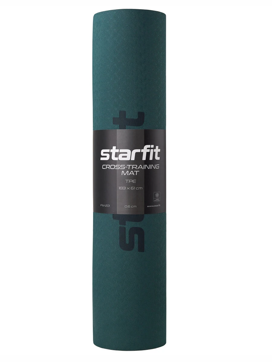 Starfit Коврик для йоги и фитнеса, 183x61x0,6 см.