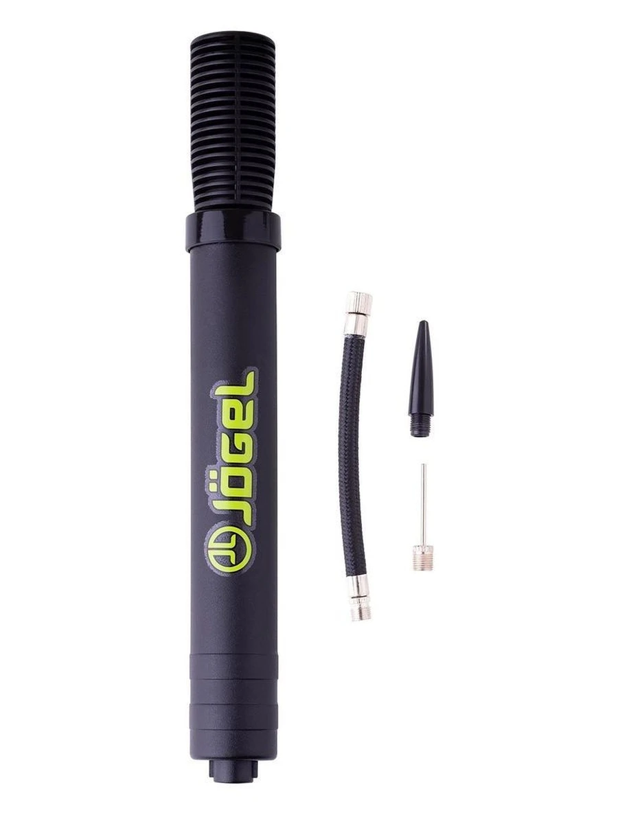 Jögel Насос для мячей, 30см, двойного действия (шланг, игла, насадка для фитбола)