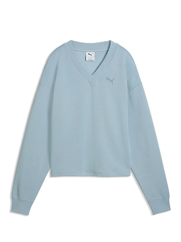 Puma Джемпер женский ESS ELEVATED COMFORT V-NECK CREW DK