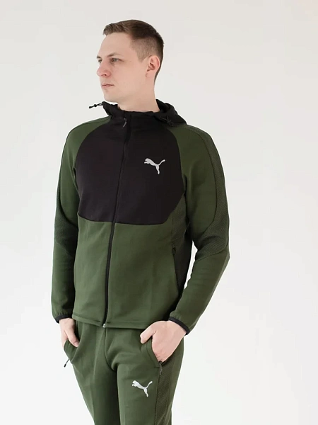 Puma Джемпер мужской EVOSTRIPE FULL-ZIP HOODIE DK