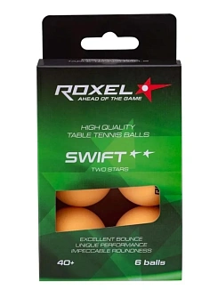 Roxel Мяч для настольного тенниса 2* Swift (6шт.)