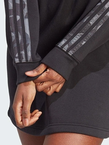 Adidas Платье женское FLORAL GRAPHIC 3-STRIPES FLEECE DRESS