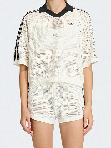 Adidas Поло женское CROCHET POLO