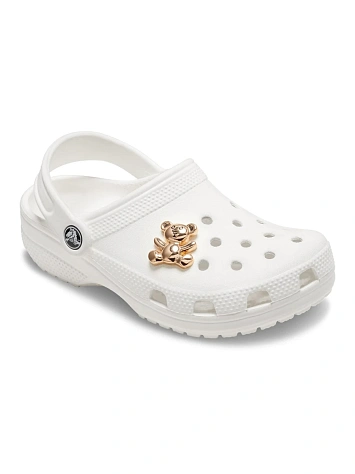 Crocs Джиббитс GOLD TEDDY BEAR