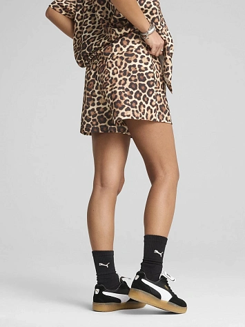 Puma Шорты женские LEO LUXE A-LINE AOP SHORTS 3 WV
