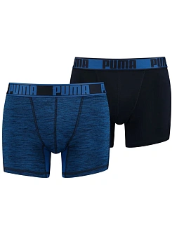 Puma Трусы мужские (2 шт.) ACTIVE GRIZZLY MELANGE BOXER