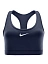 Nike Топ женский DF SWSH MED SPT BRA [синий]