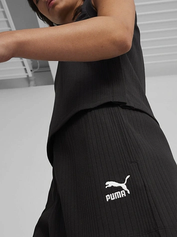 Puma Шорты женские CLASSICS RIBBED A-LINE SHORTS