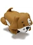 Crocs Джиббитс 3D DOG WITH PAWS [коричневый]