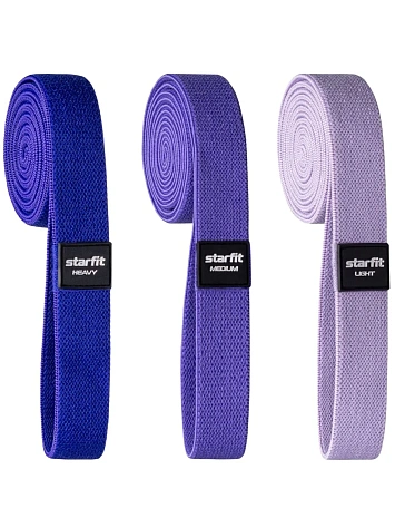 STARFIT Эспандеры для кроссфита, текстиль, 3 шт.