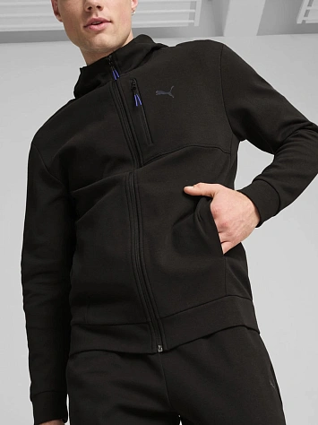 Puma Джемпер мужской OPEN ROAD FULL-ZIP HOODIE DK PUMA BLACK