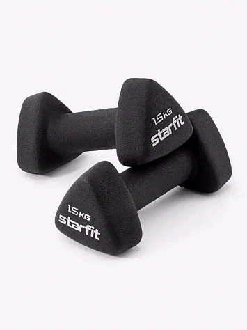 STARFIT Гантели неопреновые, 1,5 кг пара