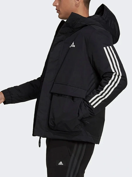 Adidas Куртка утеплённая мужская UTILITAS 3-STRIPES HOODED JACKET