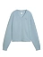 Puma Джемпер женский ESS ELEVATED COMFORT V-NECK CREW DK [голубой]