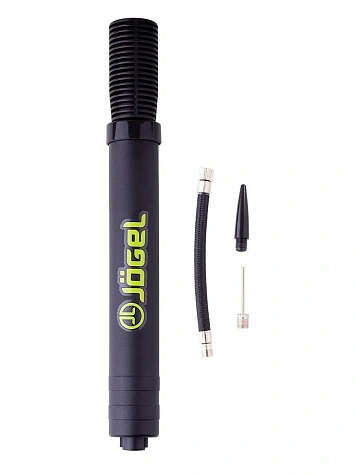 Jögel Насос для мячей, 30см, двойного действия (шланг, игла, насадка для фитбола)