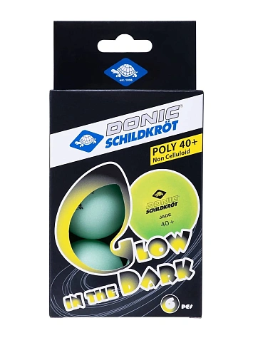Donic Мячи для настольного тенниса GLOW INTHE DARK (6 шт.)