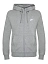 Nike Джемпер мужской NSW CLUB FZ FT [серый]