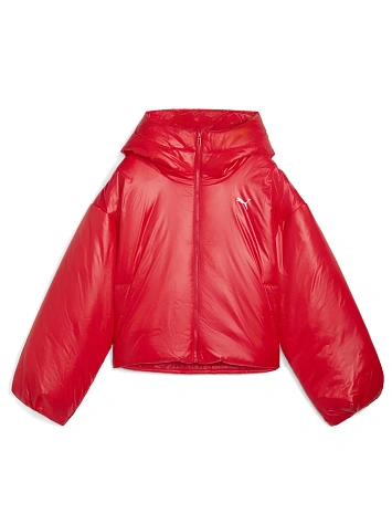 Puma Куртка утеплённая женская WARDROBE ESS SHINY HOODED PADDED JACKET