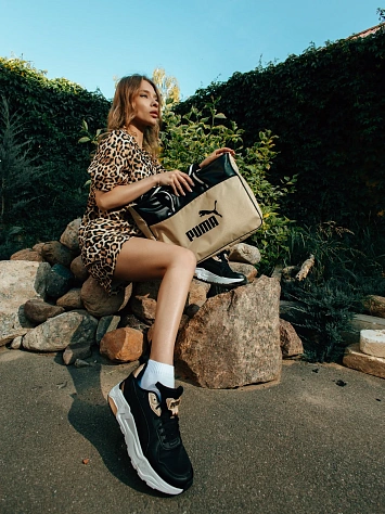 Puma Рубашка женская LEO LUXE RELAXED AOP SHIRT WV