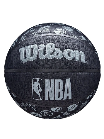 Wilson Мяч баскетбольный NBA ALL TEAM BSKT BL SZ7 COMPOSITE LEATHER