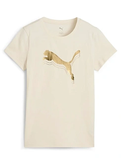 Puma Футболка женская ESS METALLIC PUMA LOGO TEE