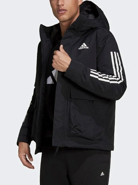 Adidas Куртка утеплённая мужская UTILITAS 3-STRIPES HOODED JACKET