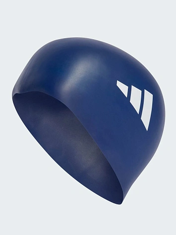 Adidas Шапочка для плавания силиконовая ADIDAS 3-STRIPES SWIM CAP