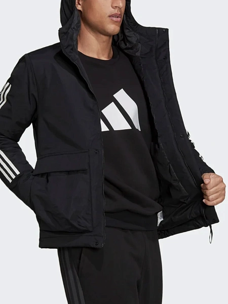 Adidas Куртка утеплённая мужская UTILITAS 3-STRIPES HOODED JACKET