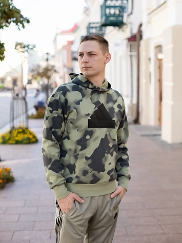 Adidas Джемпер мужской M FI BOS HD AOP