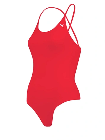 Puma Купальник совмещённый женский SWIM WOMEN V-NECK CROSSBACK SWIMSUI