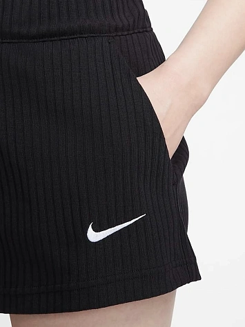 Nike Шорты женские NSW RIB JRSY HR SHORT