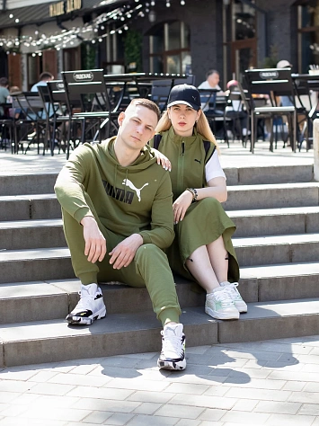 Puma Джемпер мужской ESS+ 2 COL BIG LOGO HOODIE TR