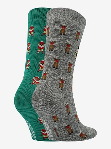 Columbia Носки SANTA AND DEER THERMAL CREW BRUSHED 2PK GIFT BOX (2 пары)